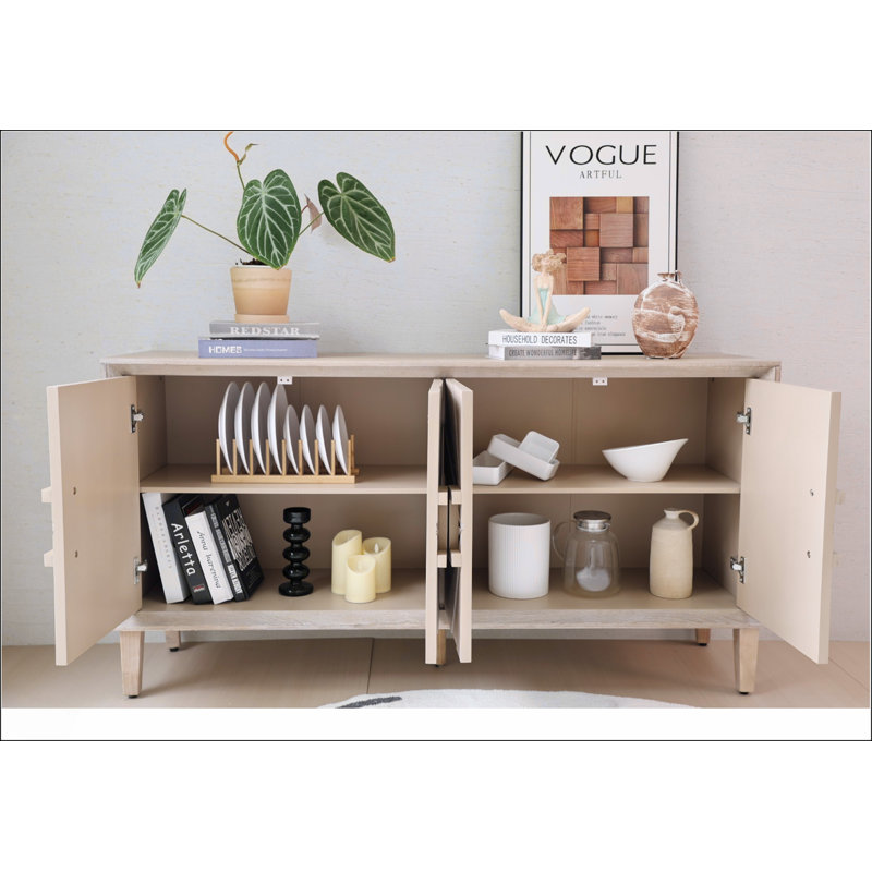 Buffet 60 pouces avec portes symétriques Sunburst