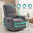Swivel Rocking Chair Recliner Chair Massage, Upholstered Modern Glider with High Back-1214750083