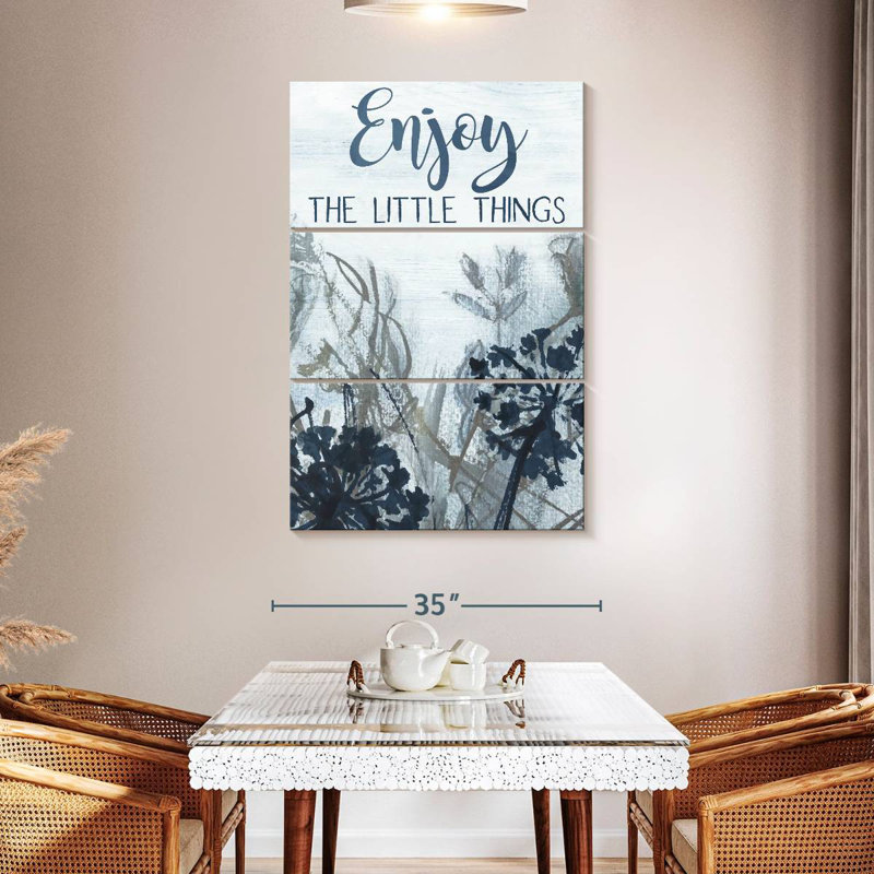 Tergel «Enjoy The Little Things Wildflowers», H 50 po x l 32 po