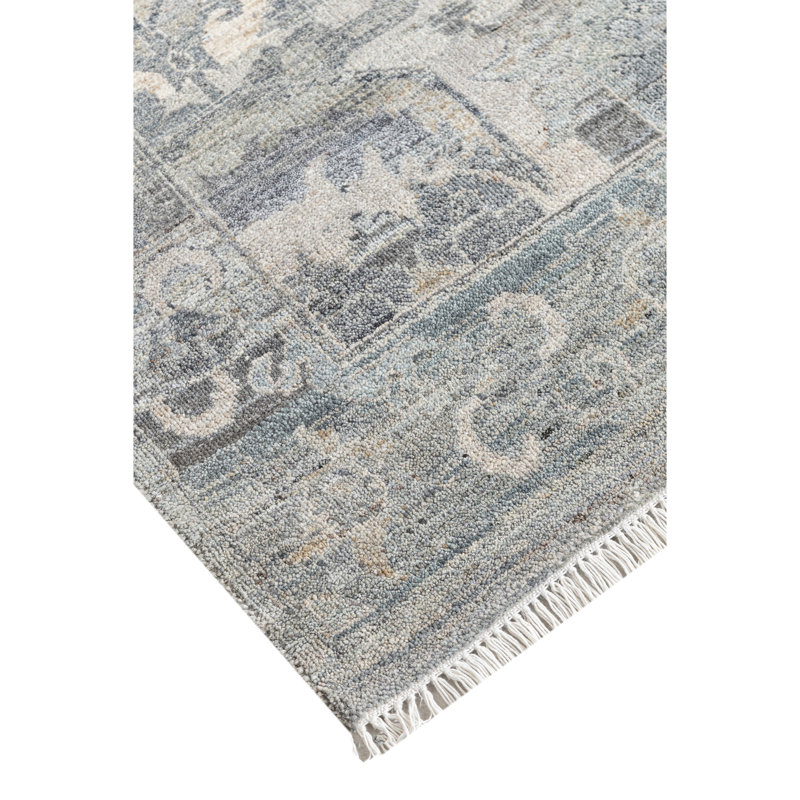 Handmade Wool Oriental Area Rug, Rectangle 5' x 8'