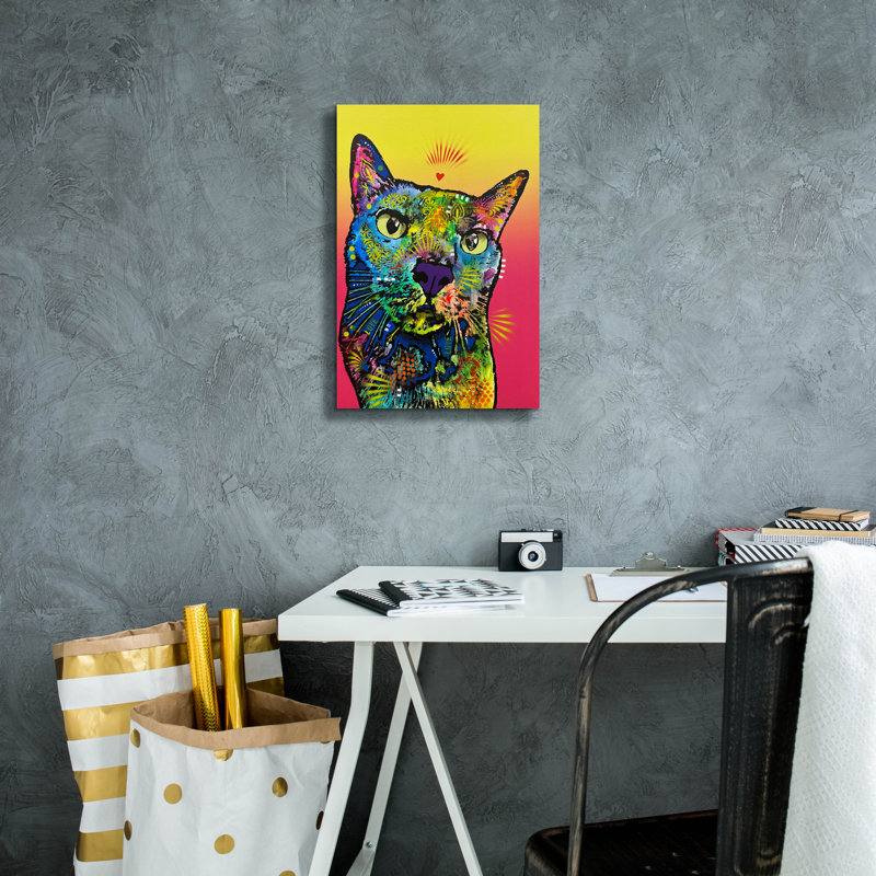 «Goof Ball» par Dean Russo, art mural sur toile, 26 po x 40 po, H 18 po x l 12 po x P 0,75 po