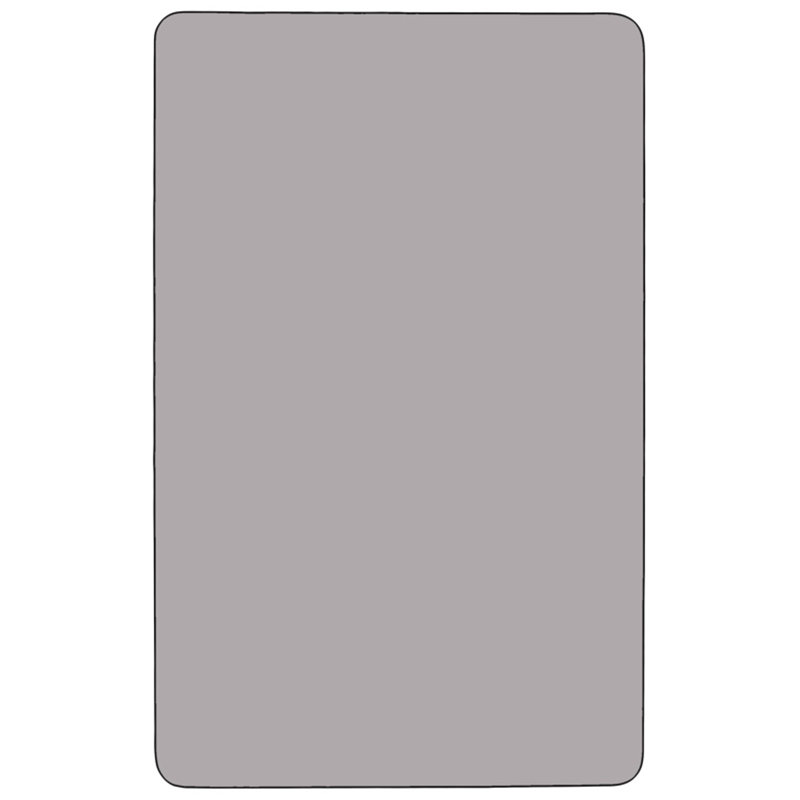 Goddard Mobile 24''W x 48''L Rectangular HP Laminate Activity Table - Adjustable Legs, Gray, 24"W x 48"D x 22.25" - 30.37"H