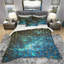 Housse de couette en microfibre bleu / jaune / or-35229362