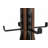 Biddeford 12 - Hook Freestanding Coat Rack in Natural Brown/Black