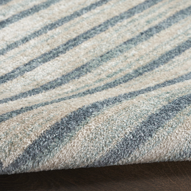 Tapis d'intérieur moderne lavable à la machine George Oliver Jeffs, Rectangle 3 pi 3 po x 5 pi