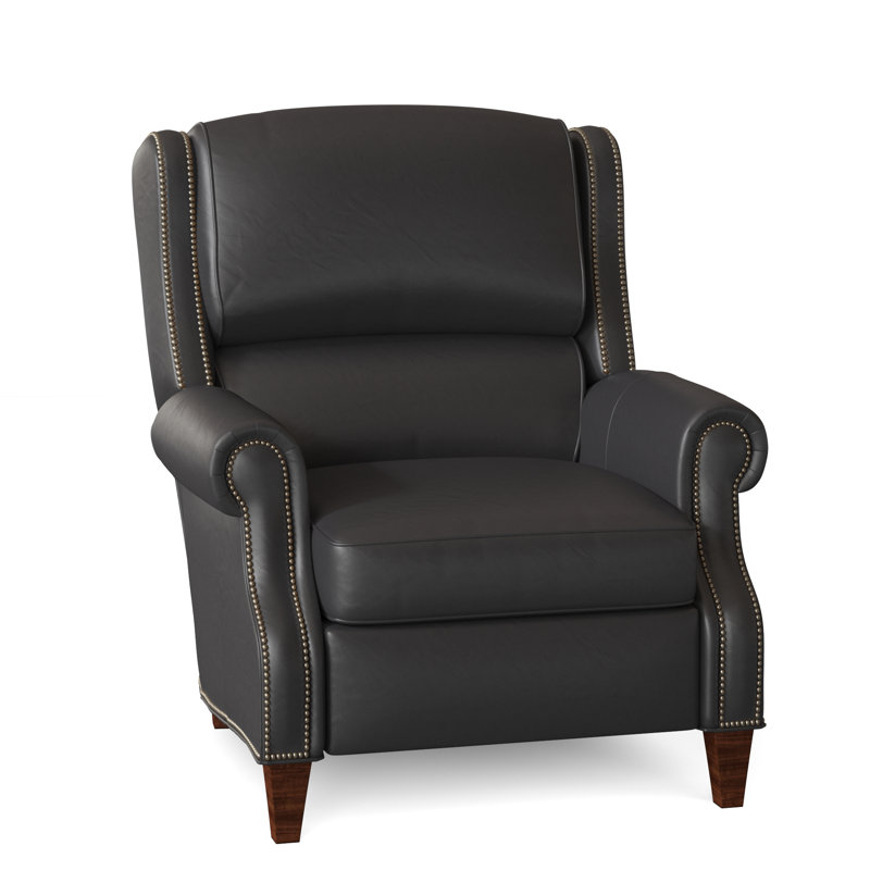 Huss Recliner, Outsider Raven Genuine Leather, Plantation, Power