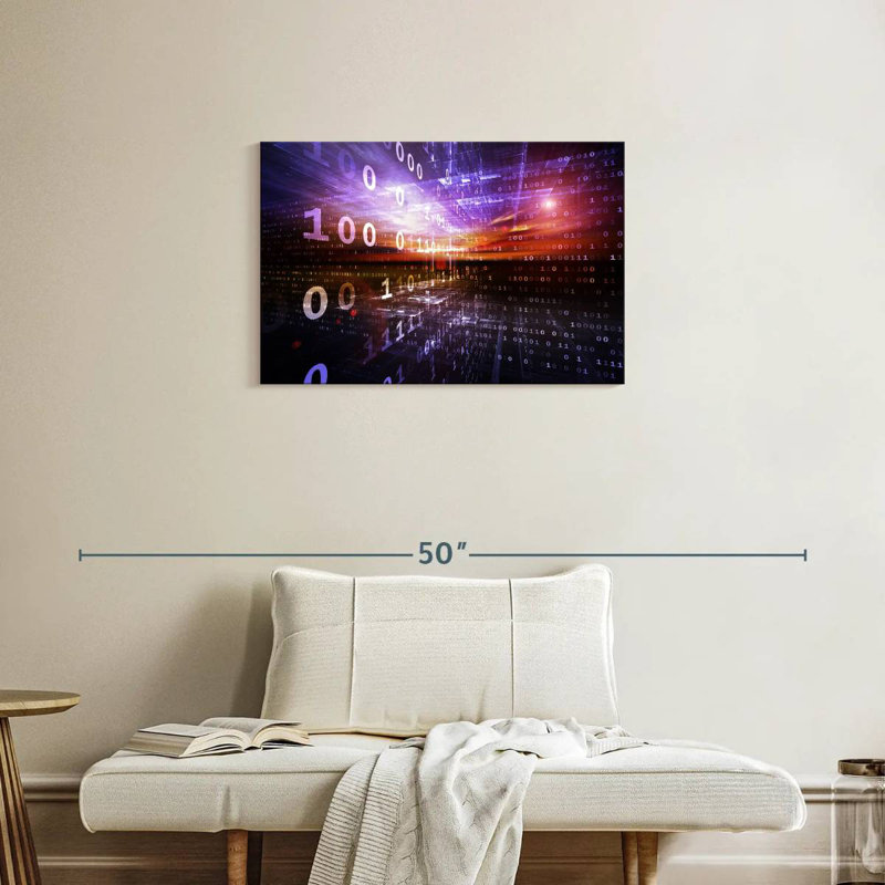 Keiri Digital Numbers, 20" H x 30" W