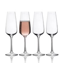 Lucaris crystal glass champagne flutes (five styles in total