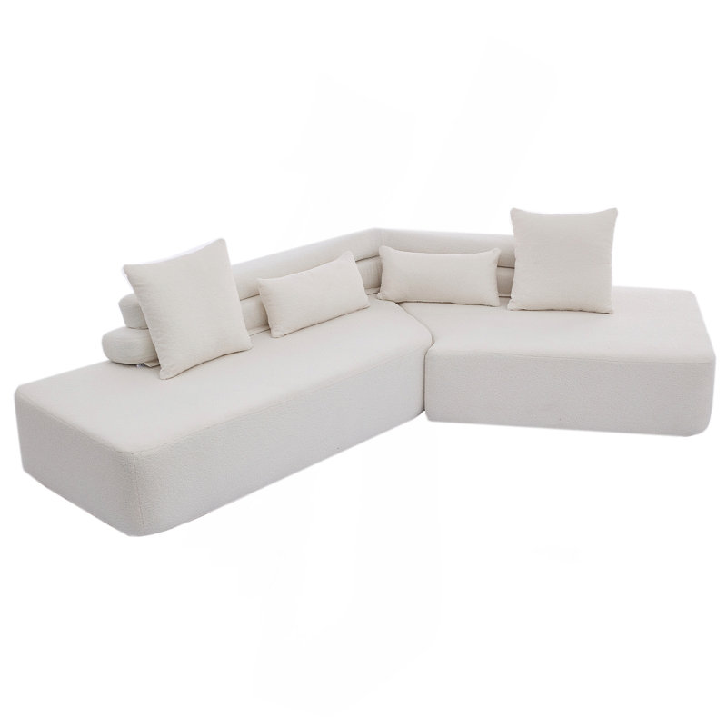 Canapé modulaire rembourré Boneless, Beige