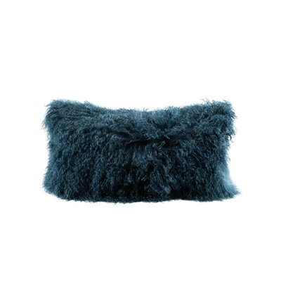 Tibetan Lambskin Velvet backed pillow.