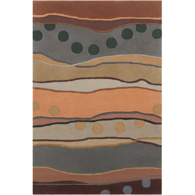 Pender Authentic Hand-Tufted Handmade Multi-Color Modern Abstract Design Wool Area Rug