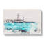 Mackinac Bridge in Michigan Watercolour - Wrapped Canvas-56658162