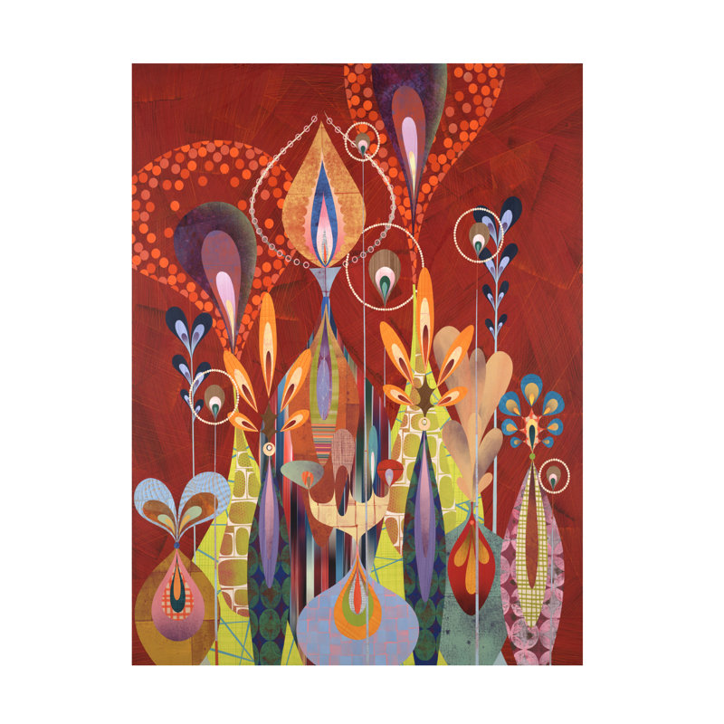 Art mural sur toile tendue - Rex Ray «Alectoria», décoration murale pour le salon, la chambre à coucher ou le bureau - 24 x 32