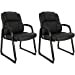 Ensemble de 2 chaises pour invités CLATINA