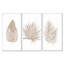 «Tropical Leaf», ensemble d'art mural sur toile, impression de décoration botanique beige - feuilles beige tropical-2099016797-2099016796