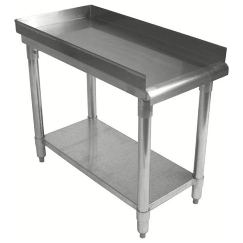 Express KitchQuip Stainless Steel Industrial Equipment & Mixer Table - 24"H x 30"W x 30"D, 24" H x 30" W x 30" D