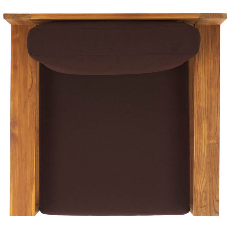 Krista Teak Armchair, Dark Brown