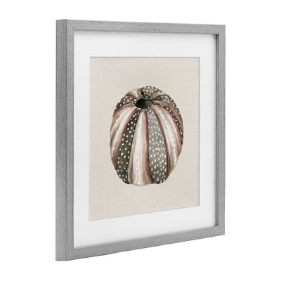 «Dots Neutral Pumpkin», reproduction sous verre encadrée, design par Lanie Loreth