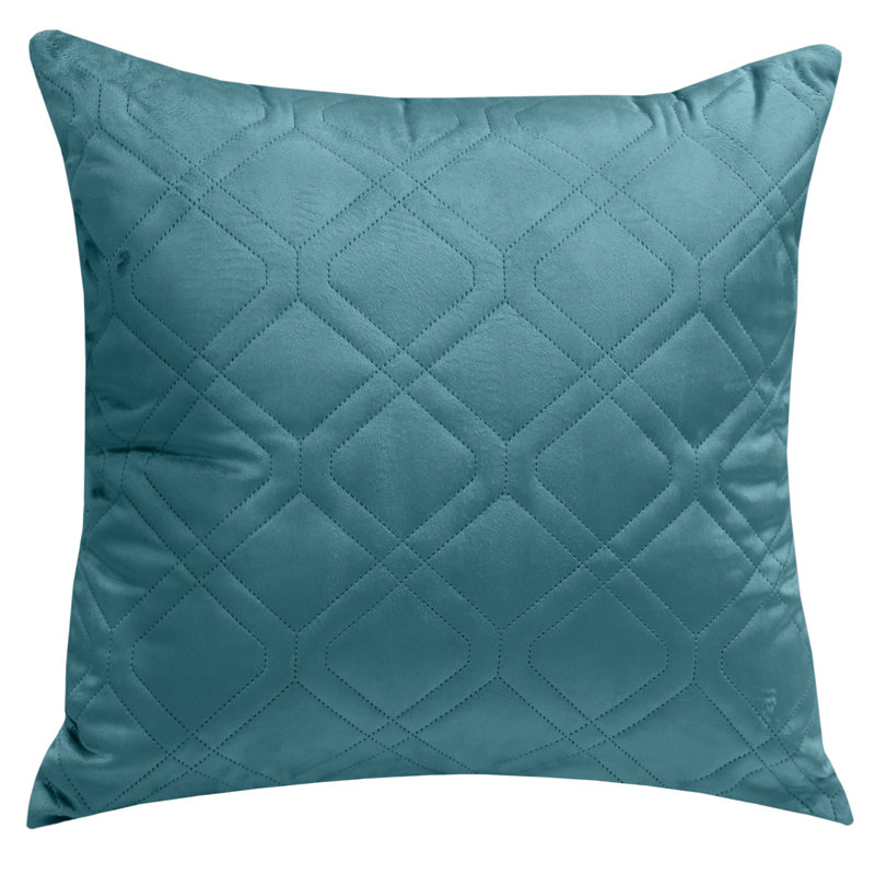 Aspire Homeware Diamond-Pattern Square Velvet Cushion Cover, Pack of 6, Teal