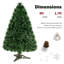 Arbre de Noël pin vert 36 po avec lumières à fibre optique