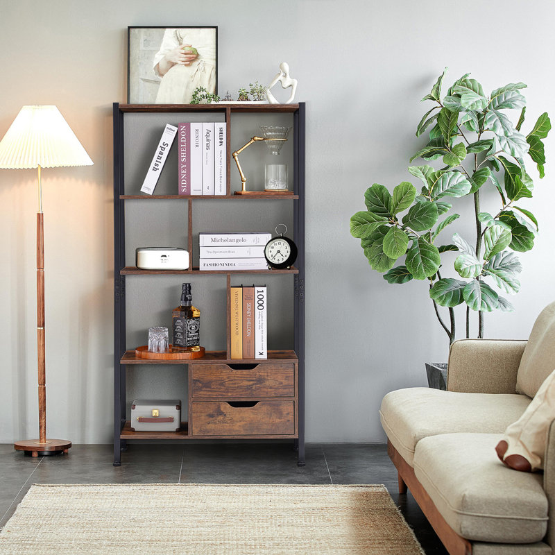Katlain Geometric Storage Bookcase