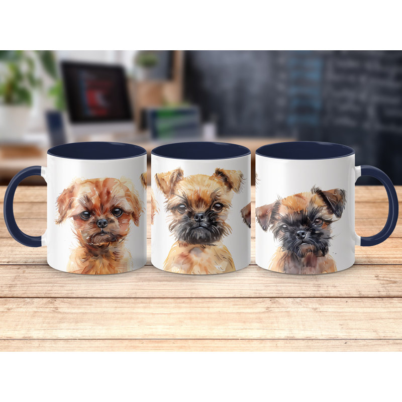 Ceramic Coffee Mug, 3, Navy