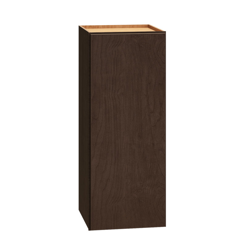 Armoire murale à 1 porte avec 2 tablettes réglables Dwelling Rosemont, Épices grillées, H 30 po x l 12 po x P 12 po