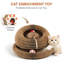 Jouet pour chat Kitty Curls, orgue magique pliable en accordéon avec balle roulante, griffoir interactif apaisant pour chats et chatons d'intérieur