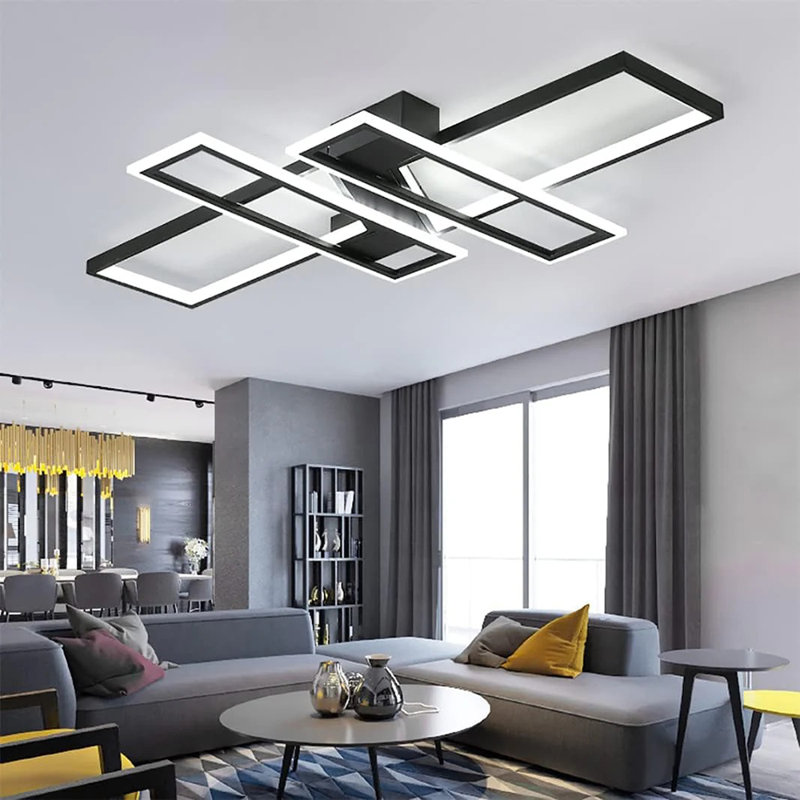 Odessa LED Flush Mount, Black