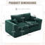 Canapé confortable et ergonomique à deux places, en mousse haute densité, avec housses de coussin amovibles. Parfait pour la chambre à coucher. Motif nuage moderne, support et design.