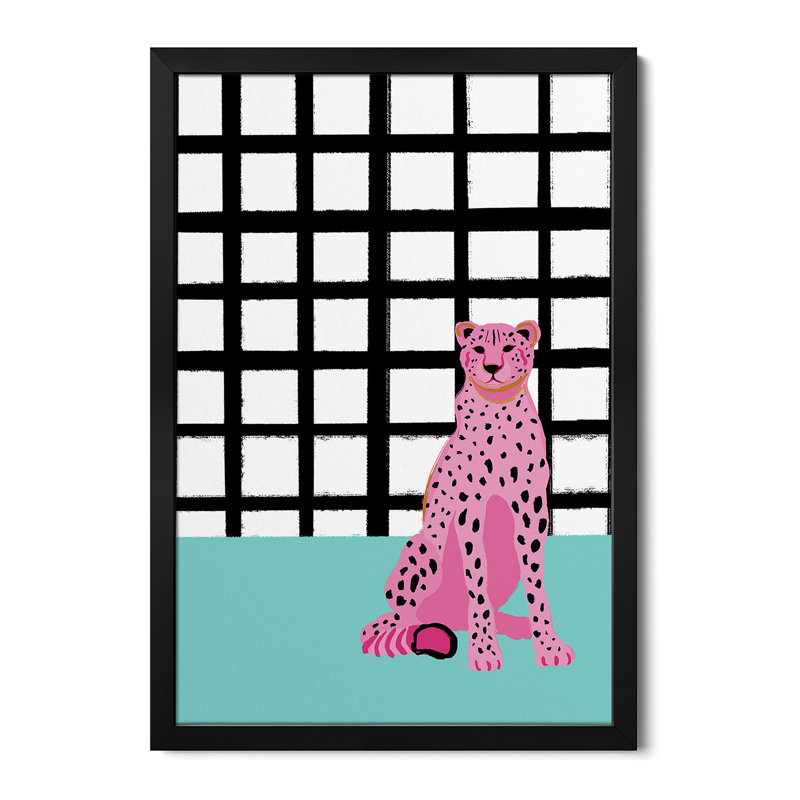 Pink Leopard - Wall Art Print - Gallery Poster, 24" H x 16" W