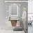 Dokes Super Bright Front & Back LED Lighted Anti-Fog Tempered Glass Bathroom/Vanity Mirror with ETL -1614704159