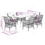  Garden Dining Set Black And Cream White-2044646919-2044646917