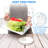 Fridge Organizer, Stackable Refrigerator Bins With Lids, BPA-Free Produce Fruit Storage Containers,(Clear/10 Pack)
