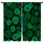 Motif de rideaux de fenêtre à motif floral transparent et obscurcissant - 2 panneaux
