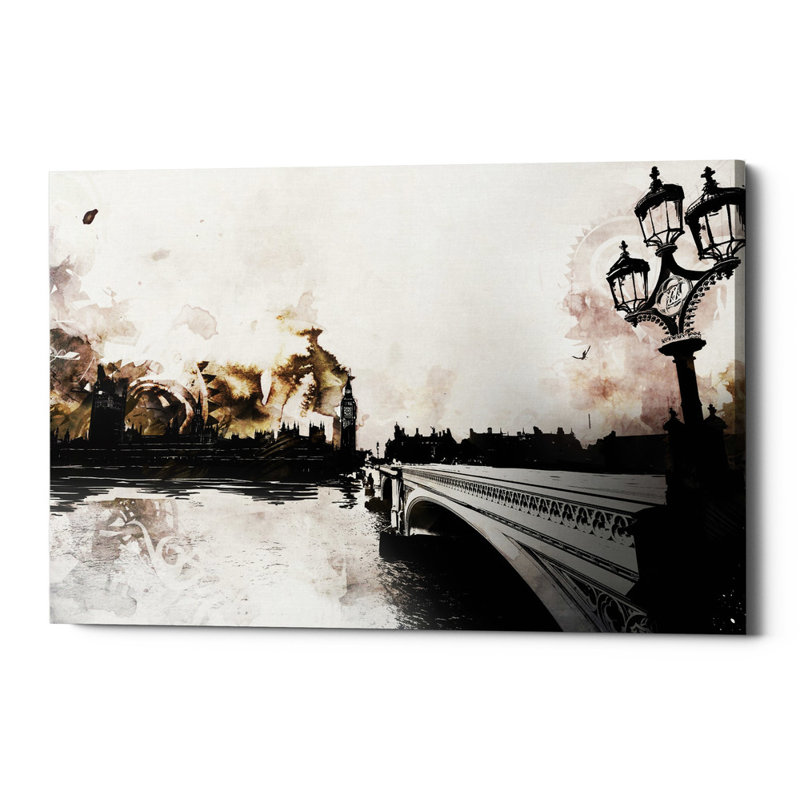 « the thames », reproduction sur toile, H 40 po x l 60 po x P 1,5 po