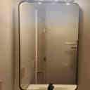 Latitude Run® Inse Modern Stainless Steel Frame Rounded Rectangle ...