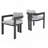 Patio Outdoor Aluminum Dining chair-1678355054