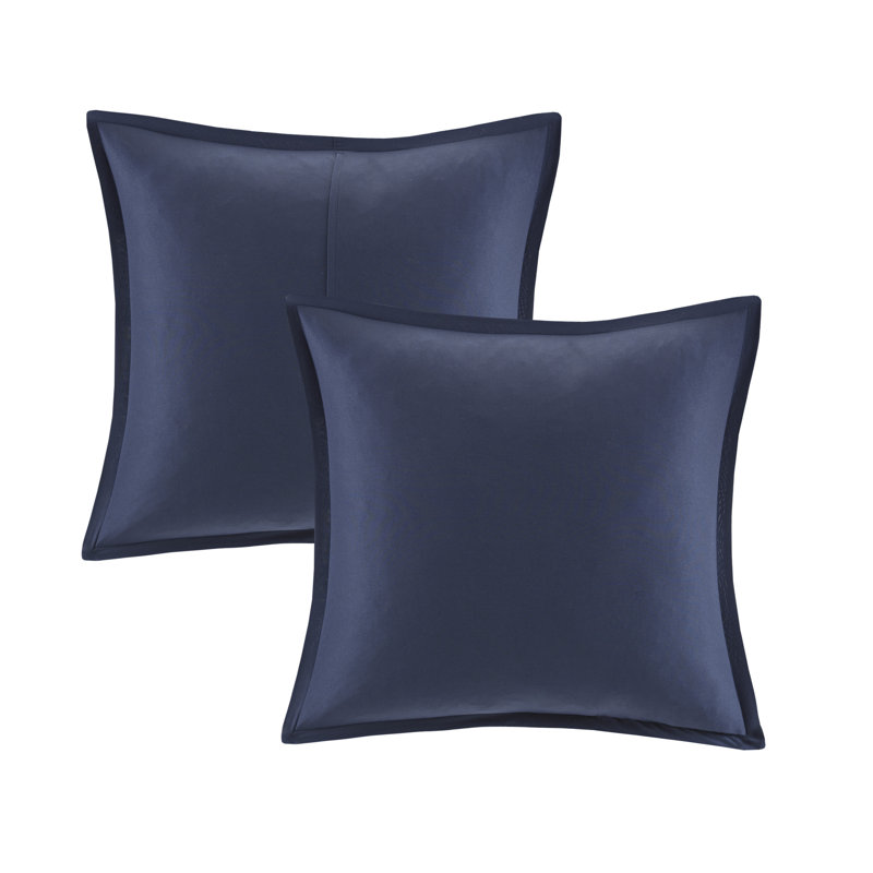 Navy Microfiber Full 7-Piece Comforter Set with Graphic Detail