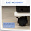 Rolling File Cabinet Cart, White, With Adjustable Shelf For Mobile Printer Stand In Featuring And Holder