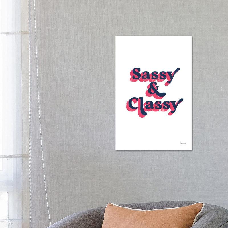 Rainbow Sassy and Classy Bold by Becky Thorns - 1 Piece Wrapped Canvas Wall Art, 66.04 cm H x 45.72 cm W x 3.175 cm D