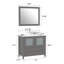 Ensemble de meuble-lavabo simple avec miroir -116868047-27042726