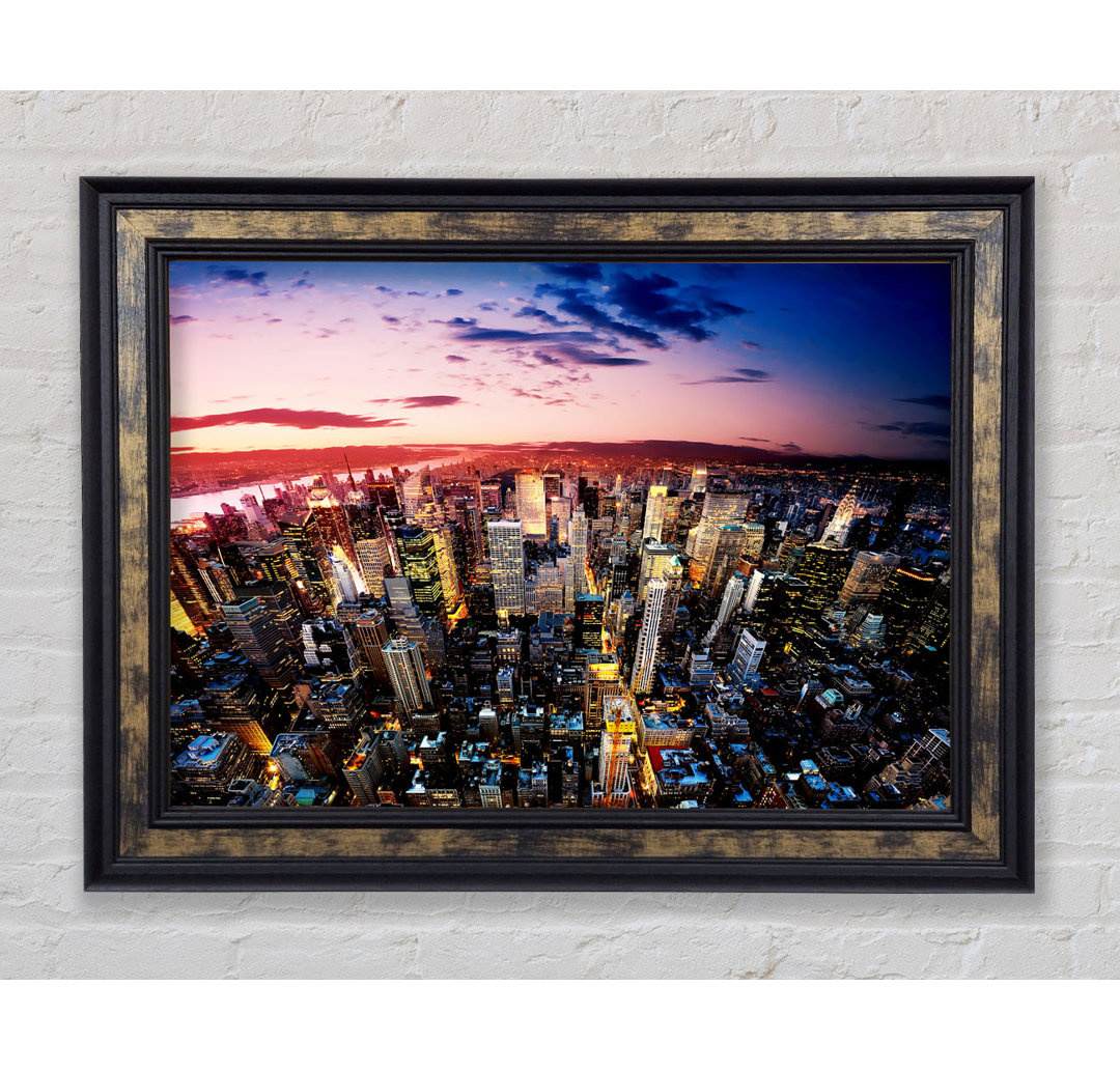 New York Sunrise - Einzelner Bilderrahmen Kunstdrucke