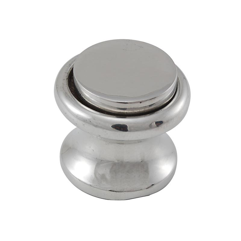 Archimedes Mushroom Knob, Polished Silver, 0.875" H x 0.875" W x 1.125" D