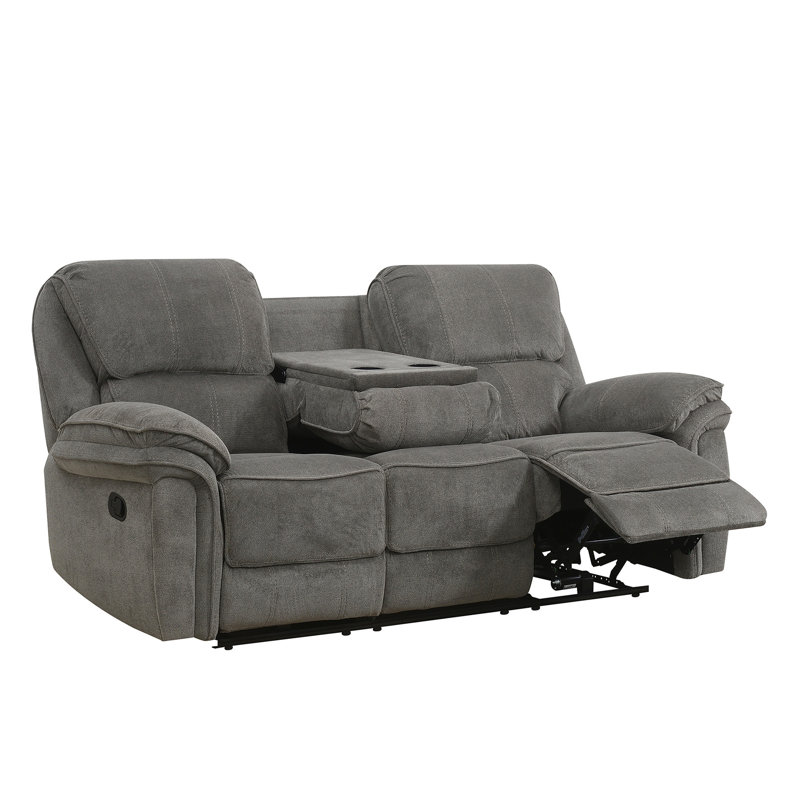 Coomer 3 Seater Electric Reclining Sofa, Dark Grey, Manual - Handle / Lever