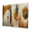 Abstract Pine Tree Spiral Serenity I - Abstract Botanicals Metal Art Print Set Of 3-209953371