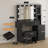 Vanity Desk with 3 Lighting Modes, RGB Ambient Light & Power Outlets, Small White Makeup Table Set with Storage Drawers, Chair and Mirror-509720160