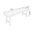 Bureau rectangulaire en bois massif noyer-362968851