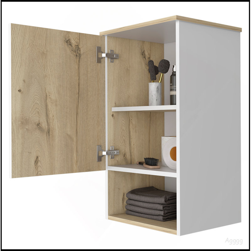 St. Angelo Medicine Cabinet, Two Internal Shelves, Single Door, One Shelf, Multicolor