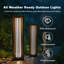 The Water-Resistant Portable Solar Light With Rattan & ABS Light Lampshade